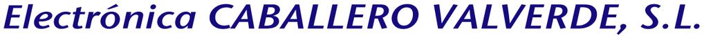 Electrónica CABALLERO VALVERDE, S.L. logotipo en horizontal